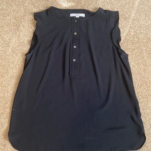 Loft black sleeveless blouse